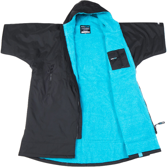 Dryrobe Advance Short Sleeve Black/Blue