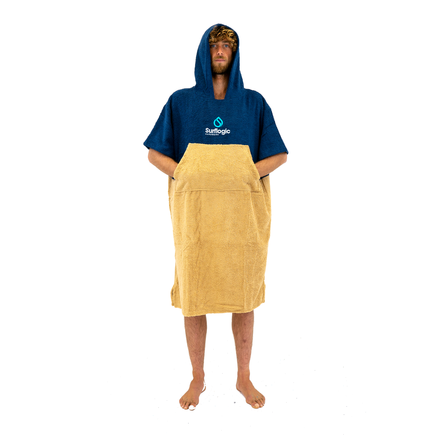 Surflogic Poncho Navy/Beige