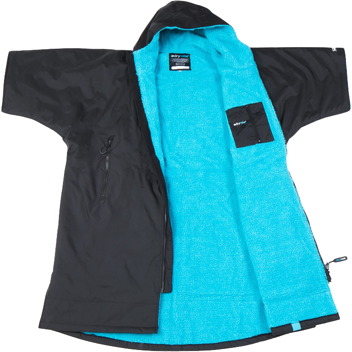 Dryrobe Advance Short Sleeve Black/Blue