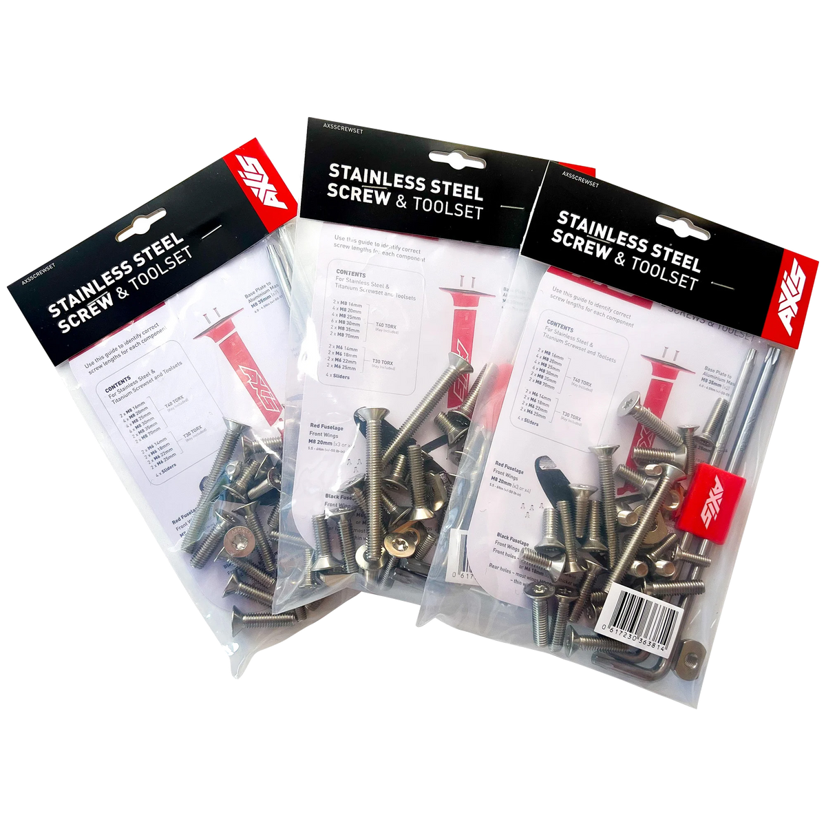 AXIS STAINLESS Screwset and Toolset